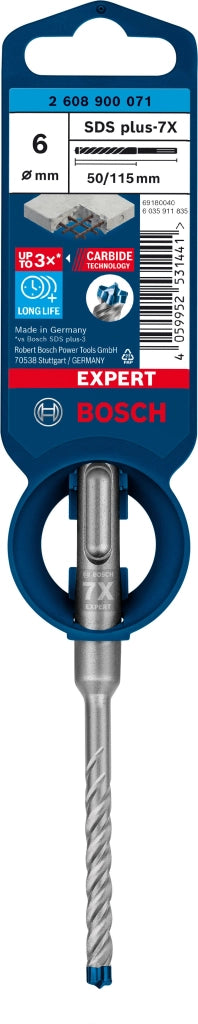 2608900071 - PUNTA BOSCH SDS PLUS 4 TAGLIENTI D.6mm X 50mm X 115mm