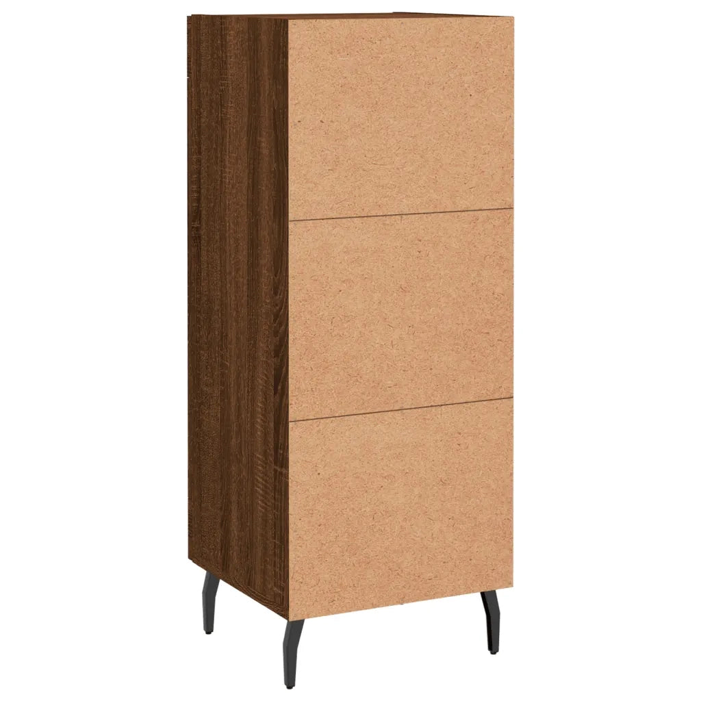 Credenza Rovere Marrone 34,5x34x90 cm in Legno Multistrato 830467