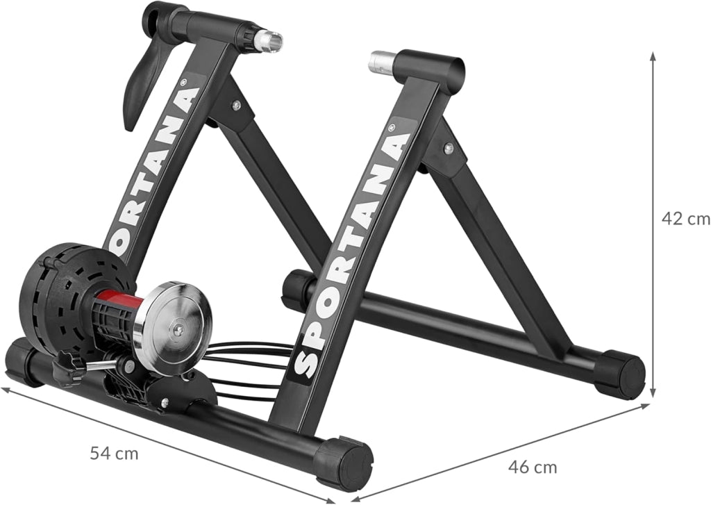 Rullo Magentico per Bicicletta 150kg in Acciaio 6 Livelli Pieghevole 26-28' Allenamento a Casa Bici Indoor