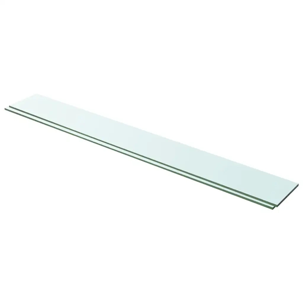 Mensole in Vetro Trasparente 2 pz 100x12 cm cod mxl 33291