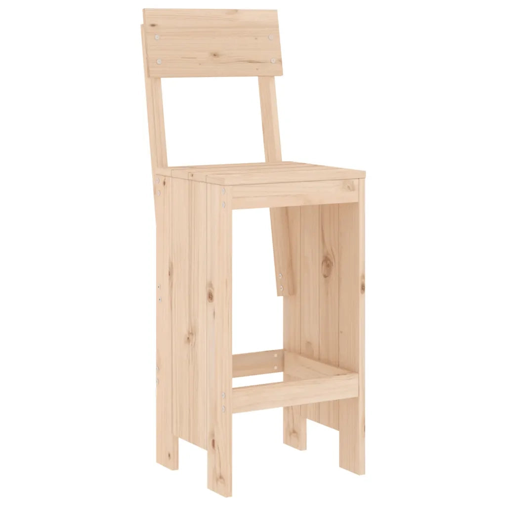 Sgabelli da Bar 2 pz 40x48,5x115,5 cm in Legno Massello di Pino 825359