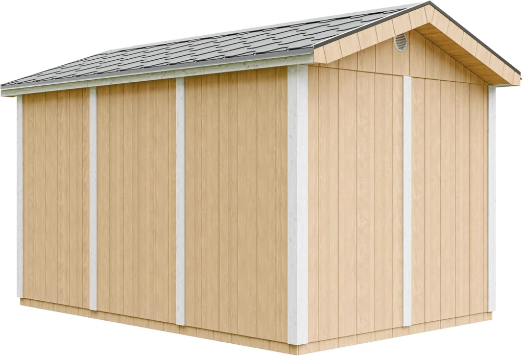 Casetta da giardino di qualit? premium 8,68 m² - H252x250x412 cm - Timbela M914-HARVEST HONEY