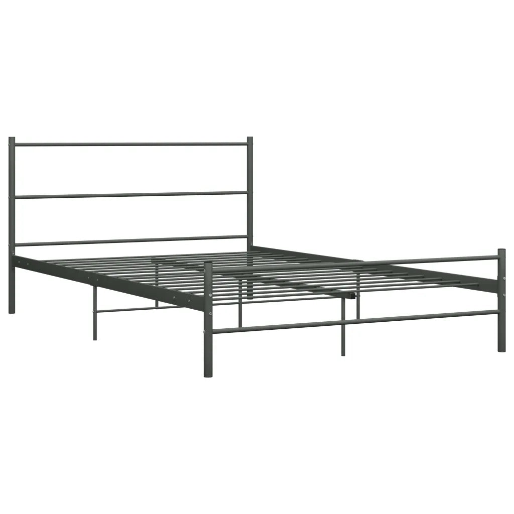 Giroletto-Struttura Letto Grigio in Metallo 120x200 cm 690714