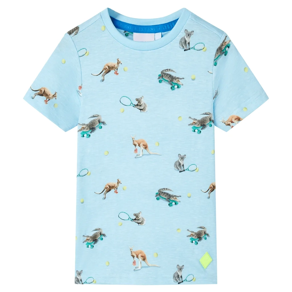 Maglietta da Bambino Azzurro MÃ©lange 116cod mxl 134815