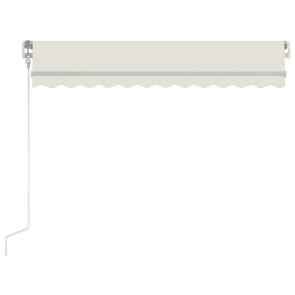 Tenda Automatica con Sensore Vento e LED 350x250 cm Crema 3068892