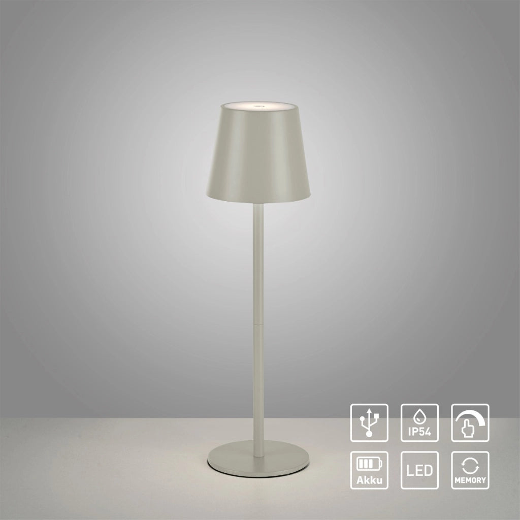 Lampada da tavolo Euria LED 3W grigia Leuchten Direkt