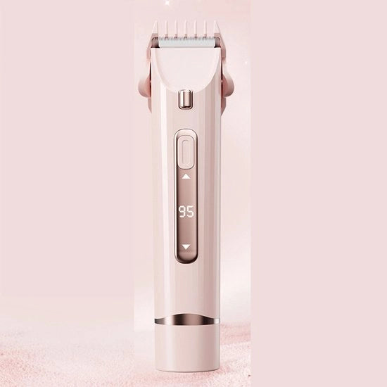 Apparete di depilazione elettrico per uomo e donna, lavabile, adatto per uso umido e secco, per depilazione del corpo intero - rosa