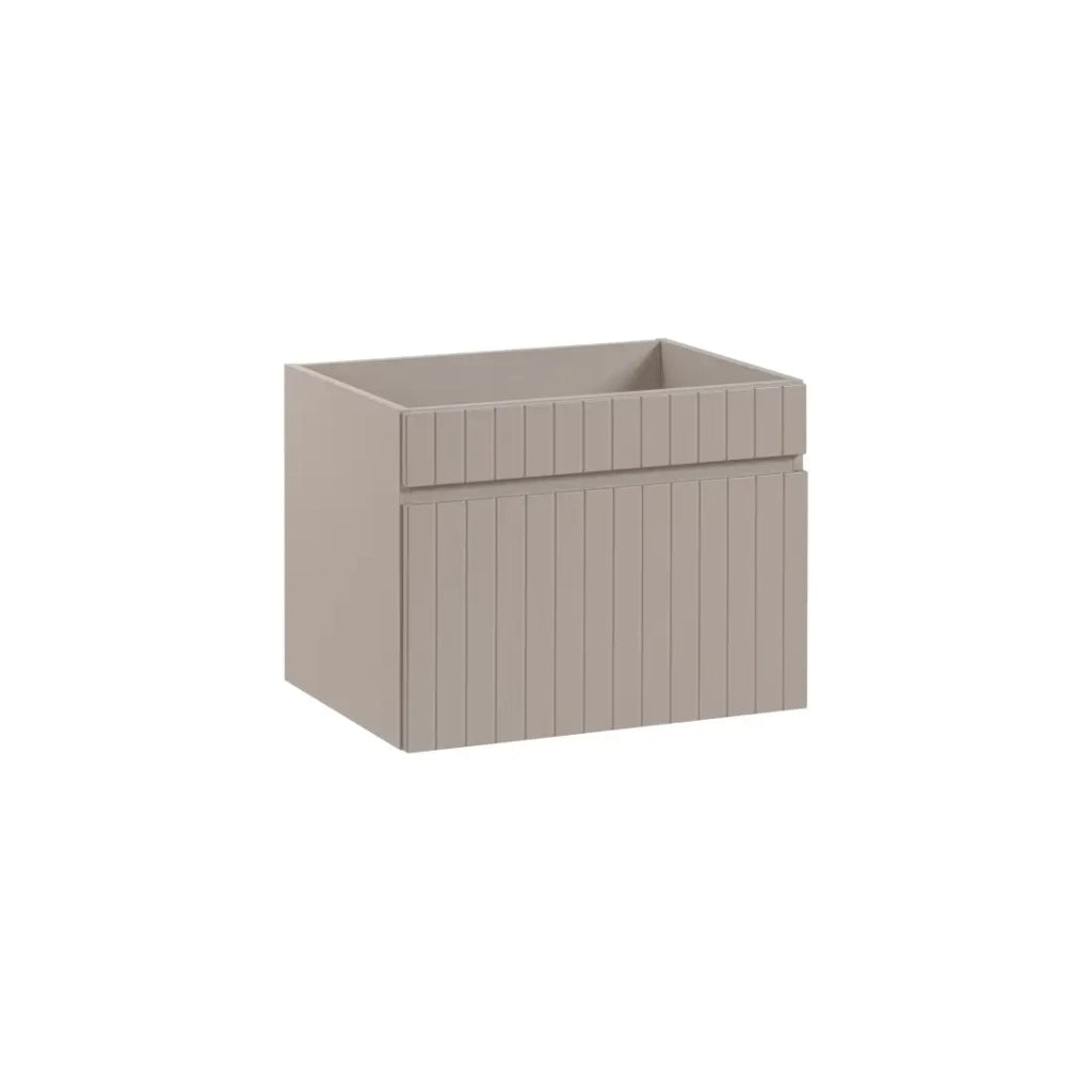 Mobile sottolavabo ICON 60 cm – 1 cassetto – Finitura marrone congo – Stile moderno sospeso