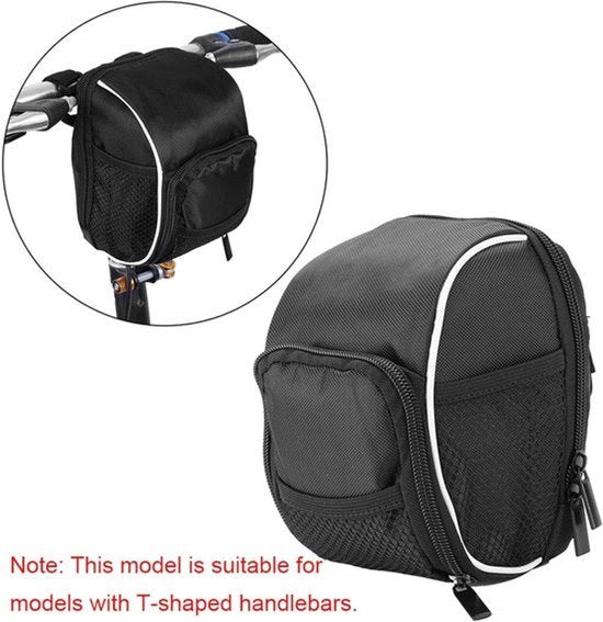 Tas di Organizzazione Multifunzionale per Bicicletta, Accessorio per la Parte Anteriore - Bicicletta - Accessorio - Compatibile - Nero - Organizer - Biciclette - Adatto per Modelli Vari