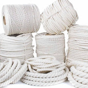 Tessuto di cotone naturale 100% - bianco - 1/2 pollice x 100 piedi