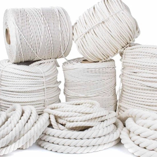 Tessuto di cotone naturale 100% - bianco - 1/2 pollice x 100 piedi