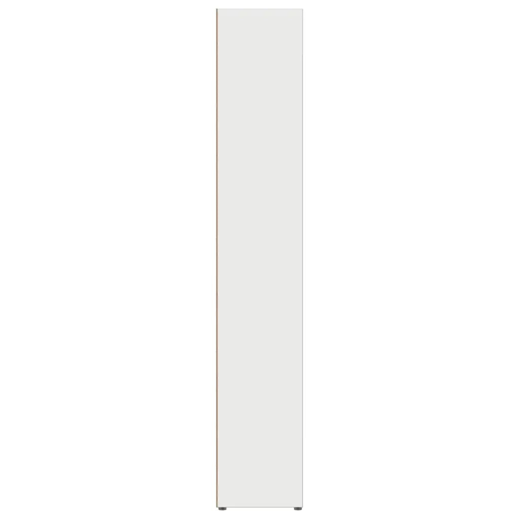 Scaffali Porta CD 2 pz Bianchi 21x16x93,5 cm Legno Multistrato CFW2261395