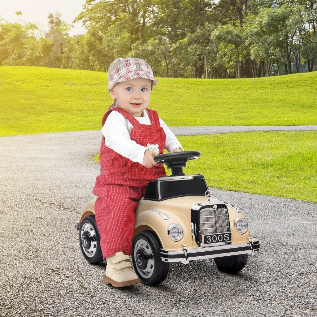 Portagiochi per Bambini Mercedes-Benz 300S ¨C zephmum ¨C Beige 18-48 mesi