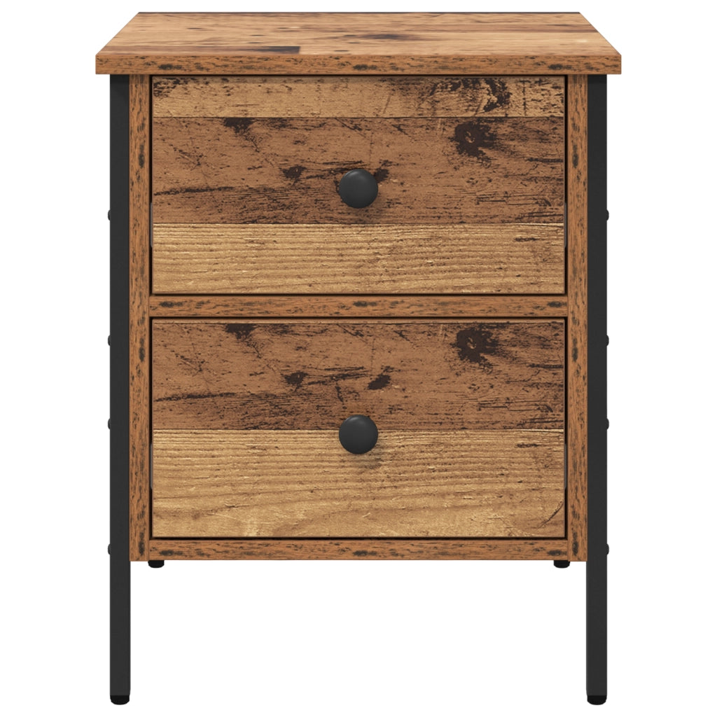 Comodino in Legno Invecchiato 40x42x50 cm Legno Ing.