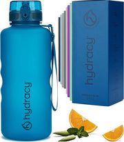 Fruitinzet - 2L flacone d'acqua - bottiglia sportiva BPA-free con marcatura oraria - impermeabile - idonea per sport e uso all'aperto