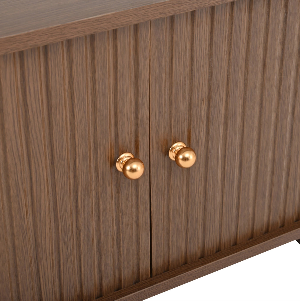 Tavolino da caff猫 100x50x40 cm; design ovale salvaspazio con ampia capacit脿; MDF color noce