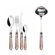 ALADDIN Ghiera Argento Anticato, Posate Set 49 Pz, Scatola