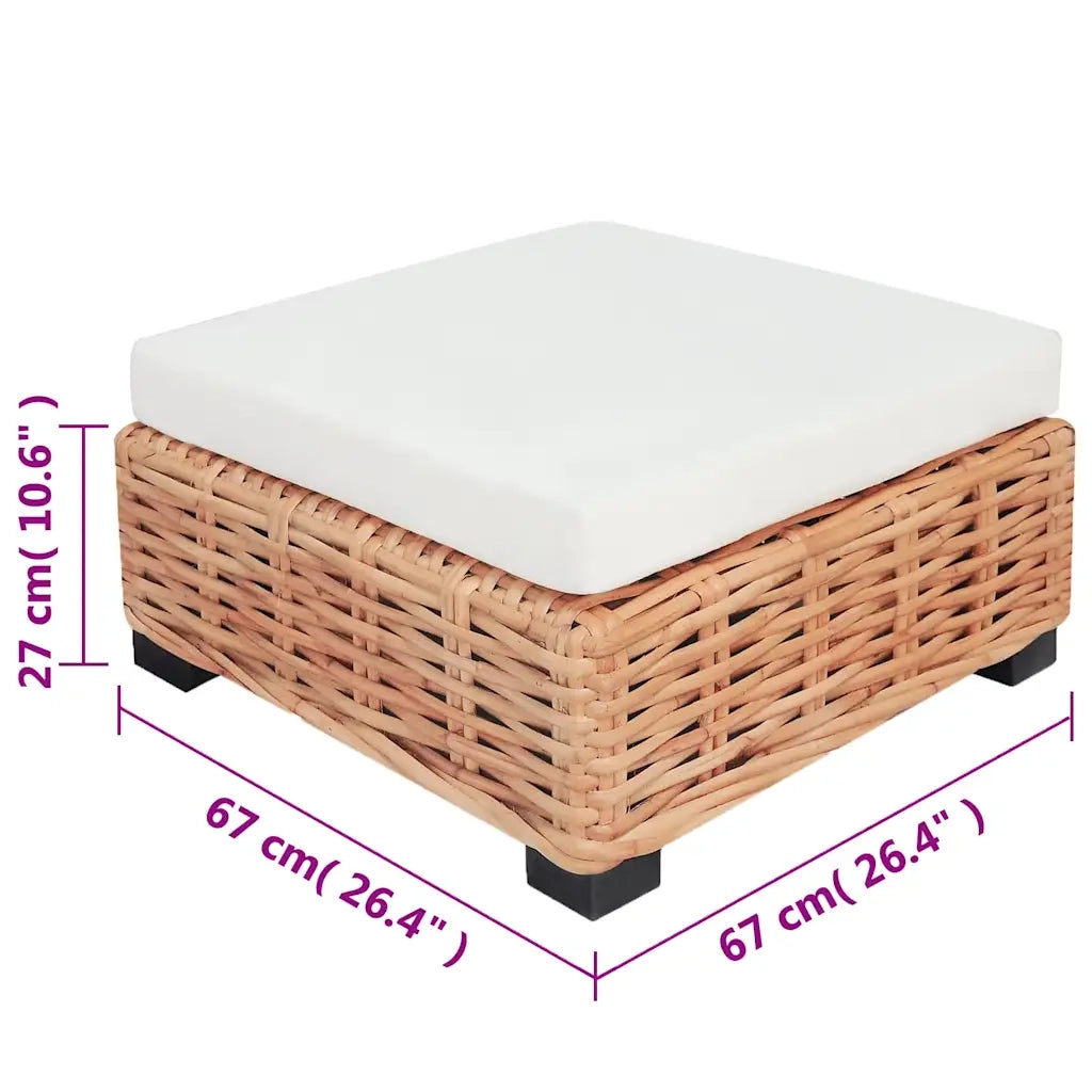 Set Divano 16 pz in Rattan Naturale 244625