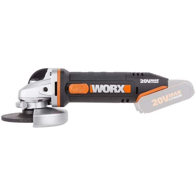 Smerigliatrice Angolare WX800.9 20V Disco 115mm Corpo Macchina per Taglio Metallo - Worx