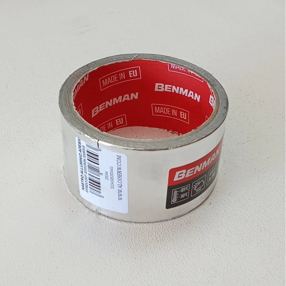 Banman nastro alluminio adesivo isolante rotolo da 50mm x 10mt
