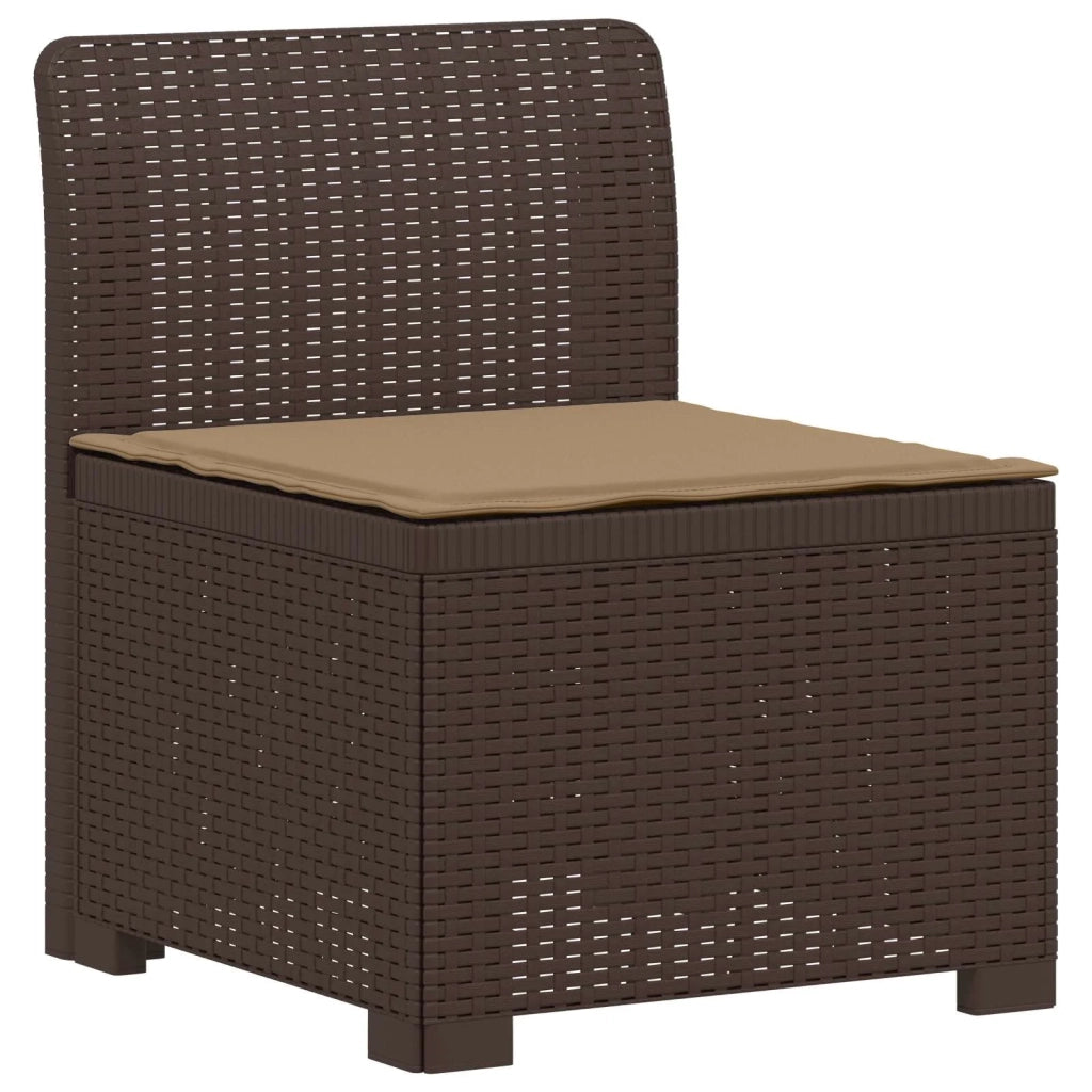 Divano da Giardino a 4 Posti con Cuscini in Stile Rattan PP 3443860