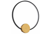 Applique moderna oro/nero 40cm LED 17W Reality Condida