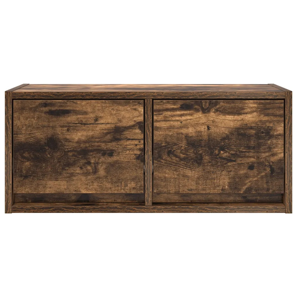 Mobili TV 2 pz Rovere Fumo 60x31x25,5 cm Legno Multistrato 861499