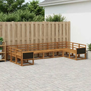 Set di divani da esterno 10 pcs Naturale
