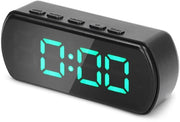 Orologio Digitale da Ufficio con Display LED - Visualizzazione della Temperatura - Funzione di Sospensione - Adattamento della Chiarezza - Progetto Compattabile - Orologio Digitale