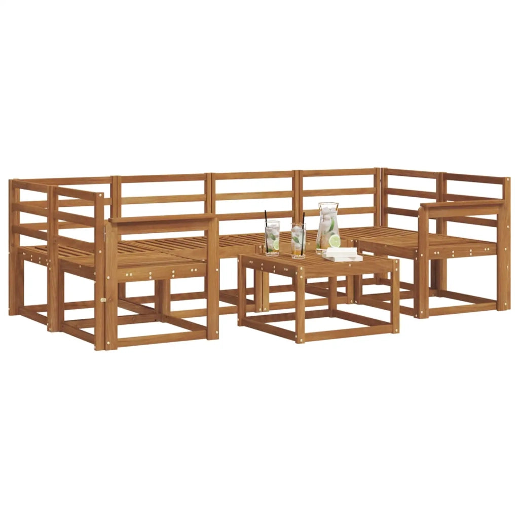 Set di divani da esterno 7 pcs Naturale 3366067