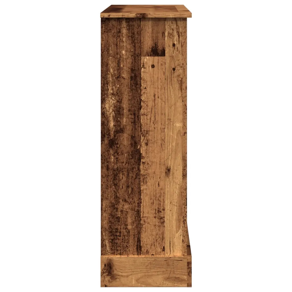 vidaXL Cornice per Camino Legno Antico 90x30x90 cm in Truciolato