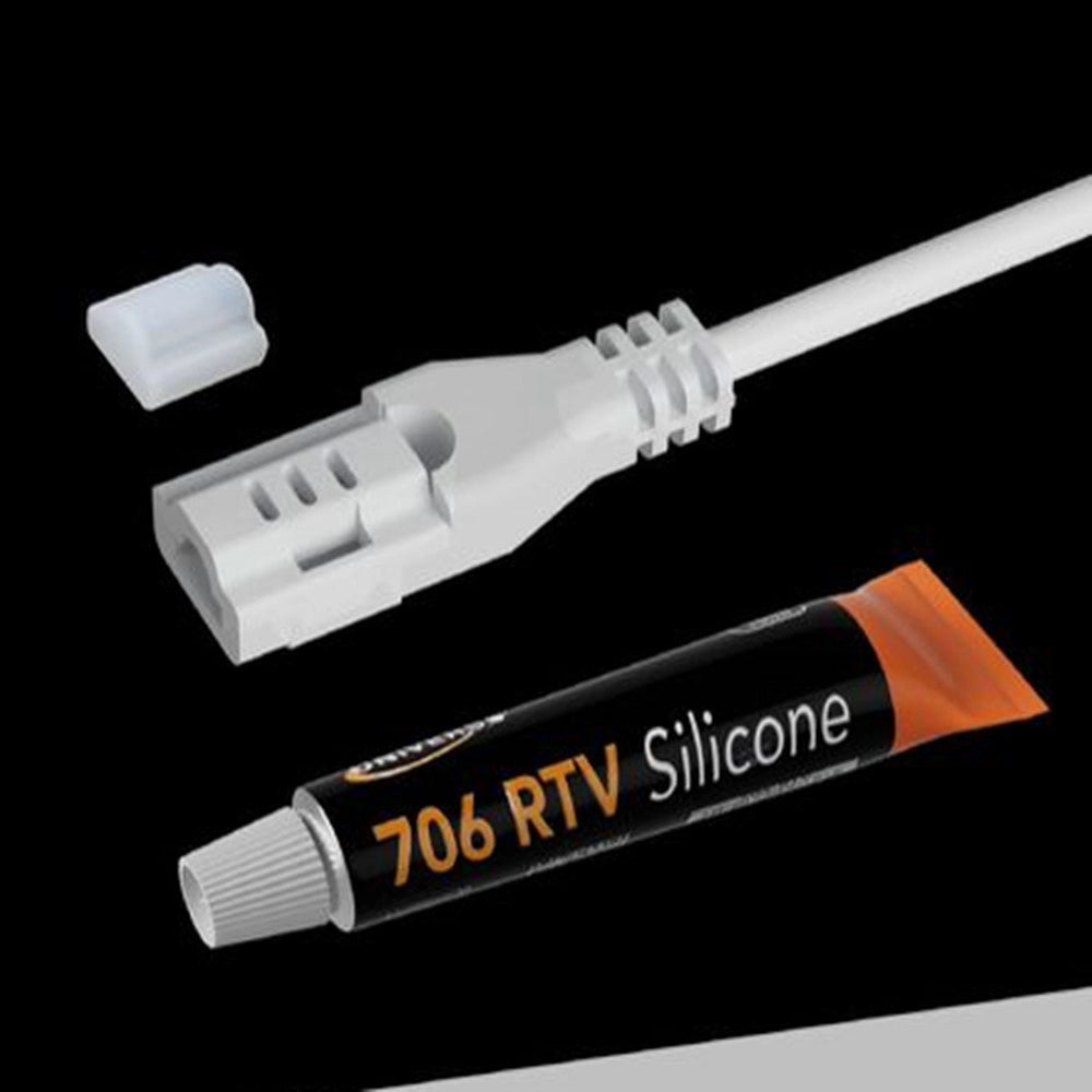 Trade Shop - Connettore Spina Per Strisce Luminose A Led 24v Con Tubetto Silicone 10ml Cob Sp-es24v -