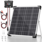 Kit di Pannelli Solari 20W 12V con Regolatore di Carica MPPT e Supporto di Montaggio per Auto e Camper