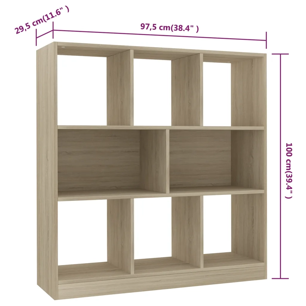 Libreria Rovere Sonoma 97,5x29,5x100 cm in Truciolato   cod mxl 66932
