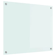 Paraspruzzi da cucina moderno termoresistente 70 x 60 cm in vetro temperato bianco 02_0059099
