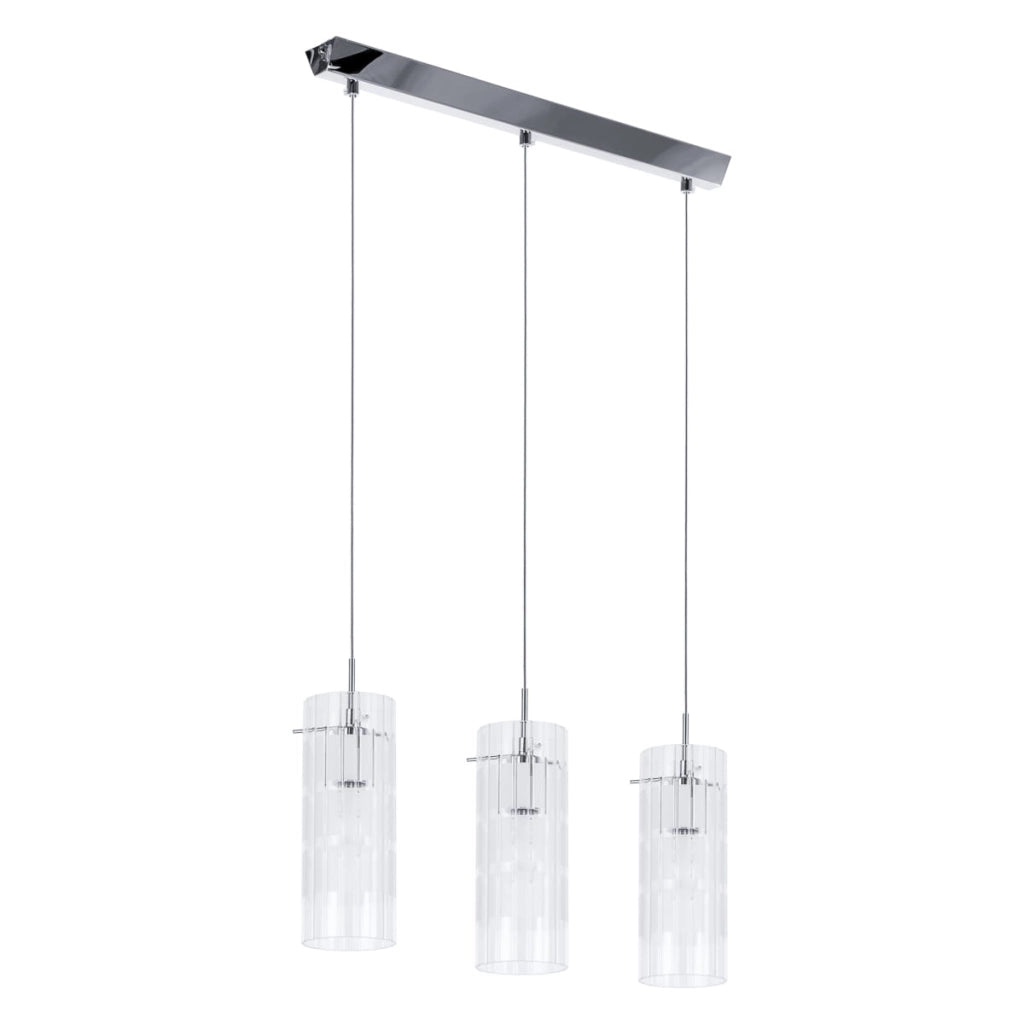 Lampadario Italux Max 3xE27 vetro cromato MDM1957-3