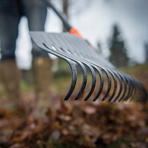 Fiskars 1003465 rastrello Rastrello con paletta per foglie Nero