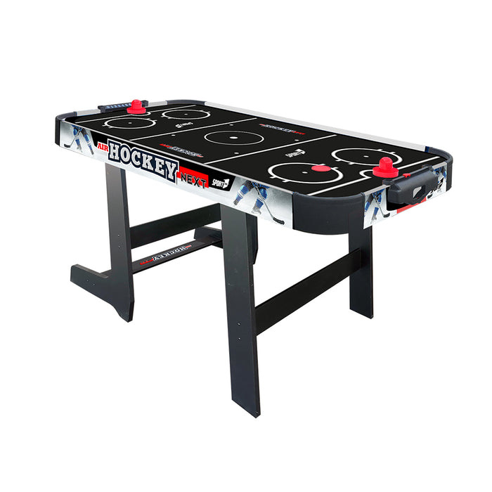 Tavolo Air Hockey Microforato Pieghevole Salvaspazio Nero
