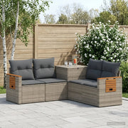 Set di divani 5 pz Grigio e Grigio Scuro 3447948