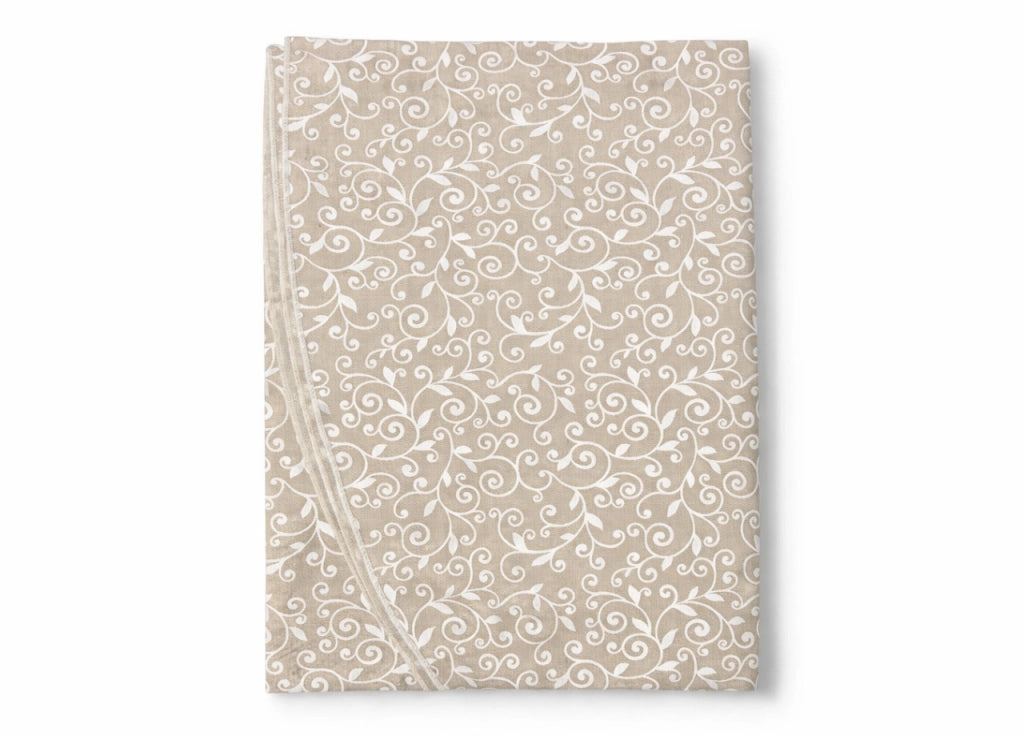 Tovaglia Salotto Cucina 100% Made In Italy Rotonda 180cm Diverse Fantasie - Rotonda 180 - Stefy Bianco