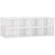 MOBILE SCARPIERA MODULARE SALVASPAZIO, 8 CUBI BIANCO