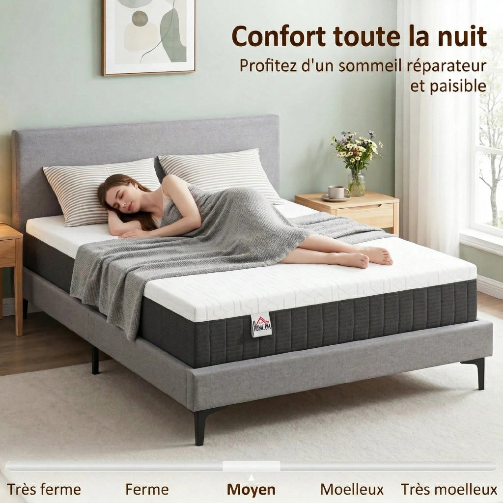 Materasso 140x190 cm 25 cm ¨C zephmum ¨C memory foam molle 7 zone media densit¨¤