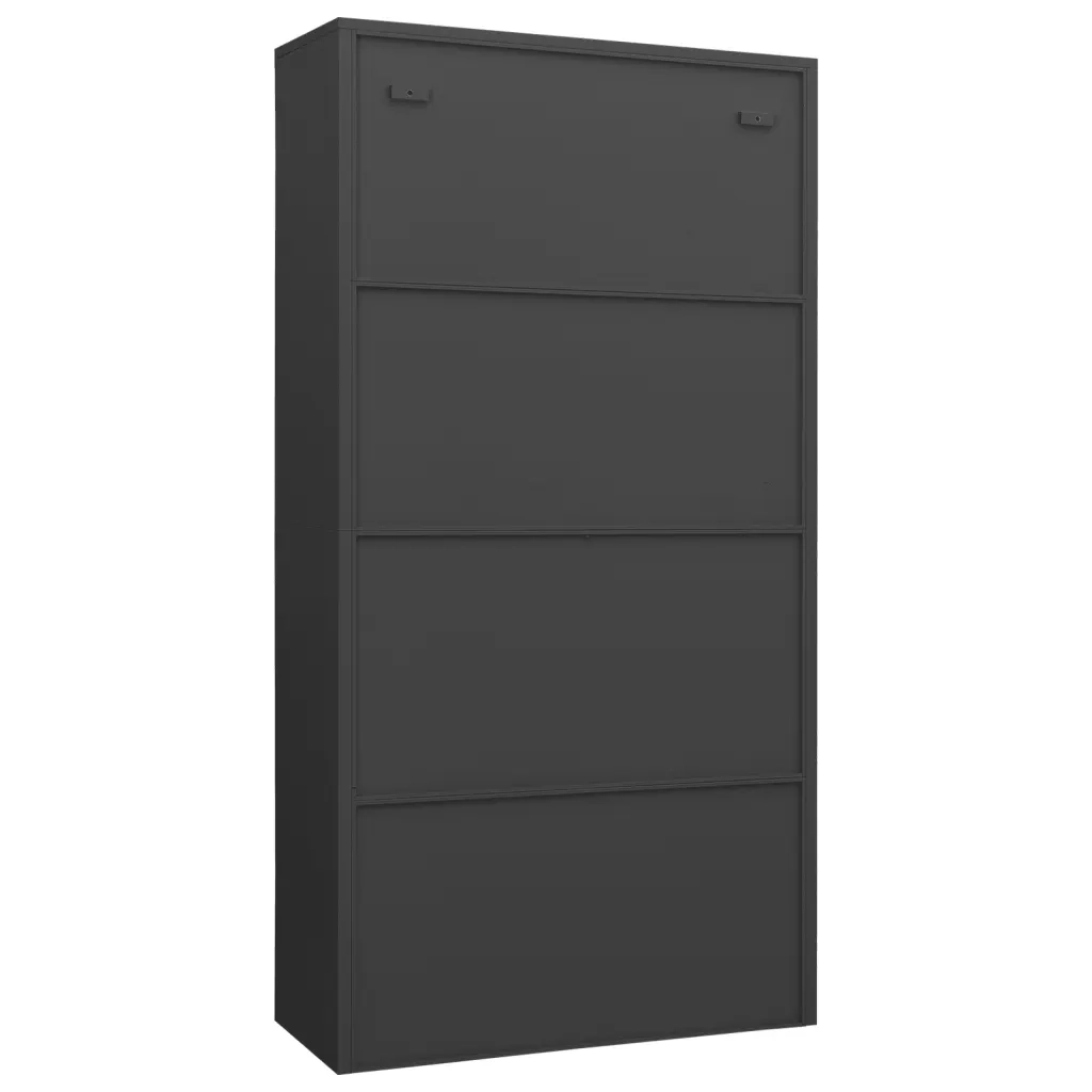 Armadio con Ripiani Antracite 90x40x180 cm in Acciaio 335973