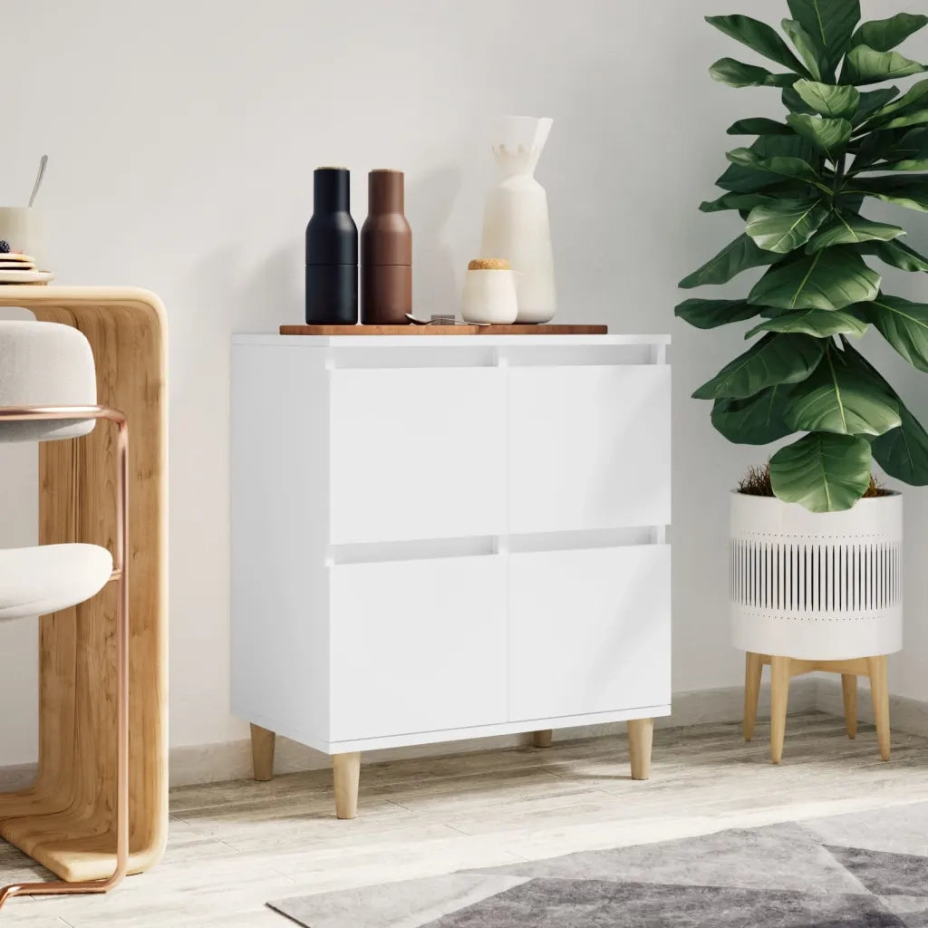 Credenza | Madia | Buffet da pranzo | Armadio da pranzo Bianca 60x35x70 cm in Legno Multistrato