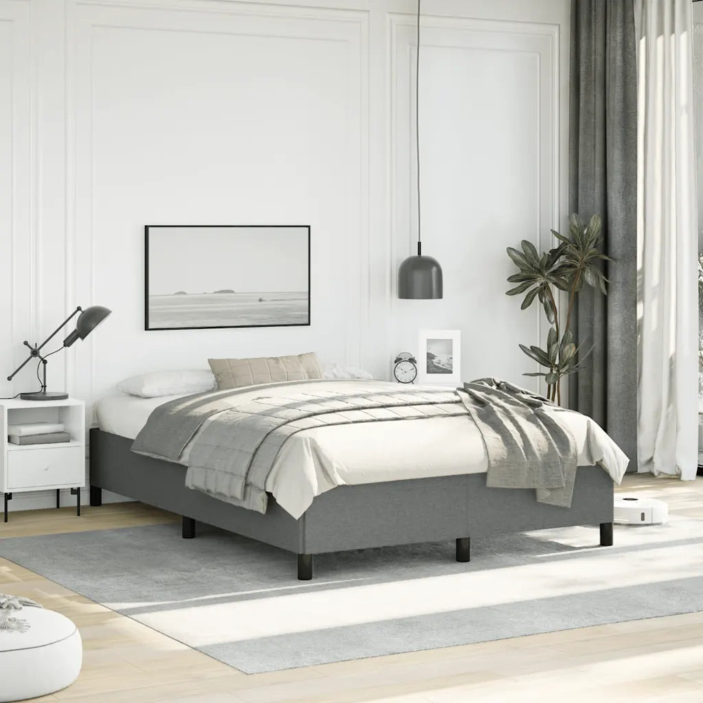 Struttura letto senza Materasso Grigio Scuro 137x190 cm in Tessuto 347105