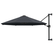 Ombrellone a Muro con Palo in Metallo 300 cm Antracite cod mxl 13044