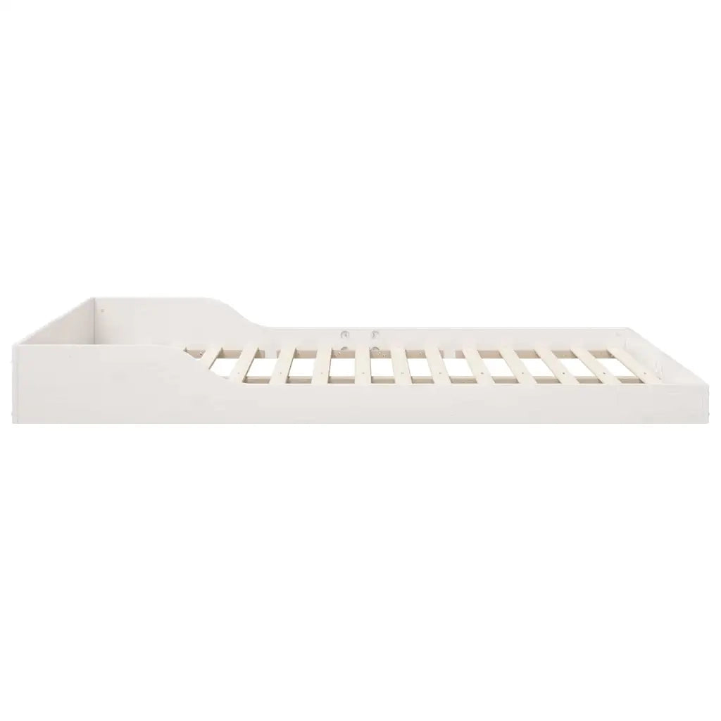 Struttura del letto Bianco 150 x 200 cm Pino massello