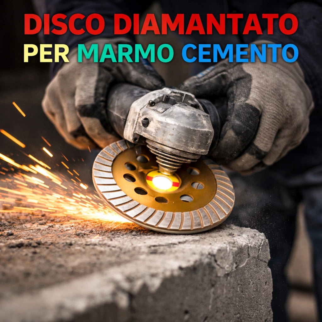 DISCO DIAMANTATO PER MARMO CEMENTO Ø18 cm 180mm SMERIGLIATRICE FLEX STRETTO