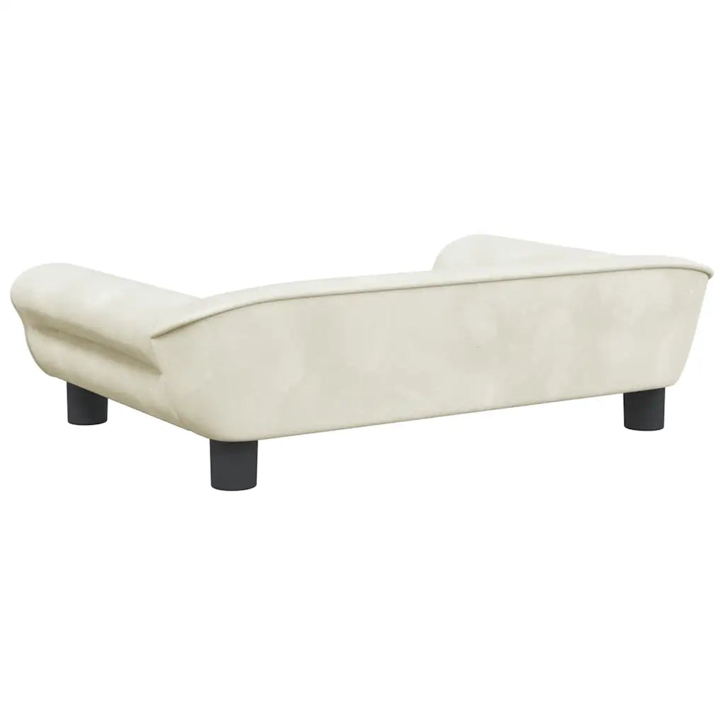 Lettino per Cani Crema 70x48x22 cm in Velluto CFW8479214