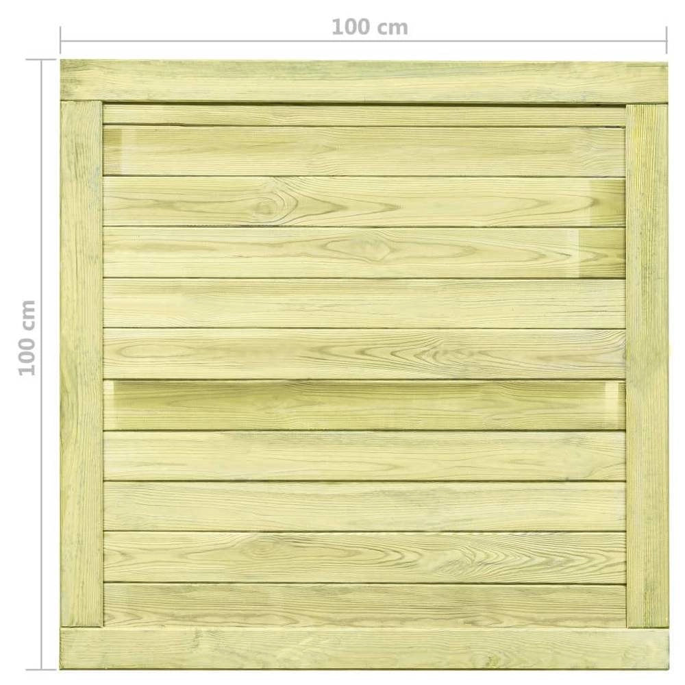 Garden Gate Made Of Impregnated Pine Wood, 100x100 Cm